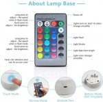 Among Us Toys 3D LED Multicolor Night Light w/ 16 Colors Remote Touch Switch Adjustable Brightness for Kids Bedroom Decoration