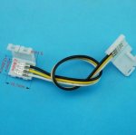 10PCS PACK Dual White LED Strip Connectors Solderless Snap Down 3 Conductor Connectors for 8mm Wide SMD3528 2835 Dual White Color Flex LED Strips