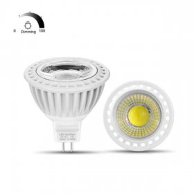 4Pack 3W/5W/7W 12V AC/DC LED Spotlight MR16 LED Bulb Light GU5.3 Bi-Pin Base White Aluminum Housing 30° Beam Angle