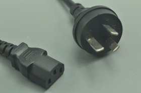 Original AU Power Cable Cord For LED Strip Lights 3 Prong