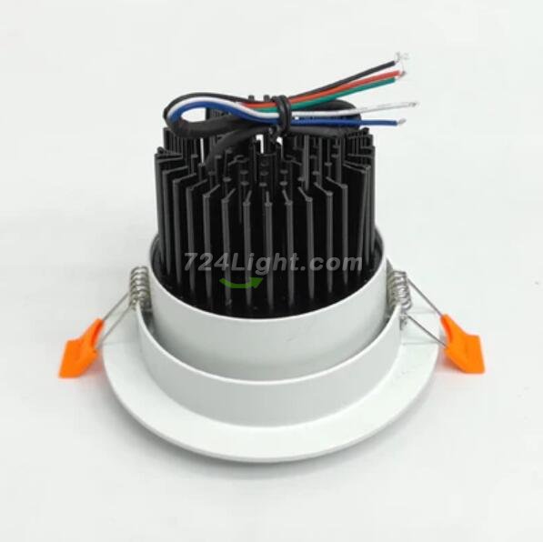 4 Pack RGBW LED 24V 30W Recessed Ceiling Lights Photo Wall Lighting Light Fixtures Recessed Downlight Energy Saving Clothing Store Hotel Lighting Bar Lighting dancing room Lighting restaurant Lighting