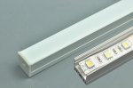 60pcs 2meter type LED Channel with heat sink and tracking for led strip light or line pendent Light