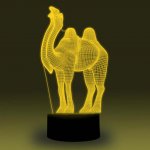 Animal Images 3D Illusion LED Night Light w/ 16 Colors Remote Touch Switch Adjustable Brightness for Kids Bedroom Decoration