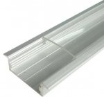 Silver U04 10x23mm U-Shape LED Aluminum Profile Aluminum Extrusion for LED Strip Light Installation