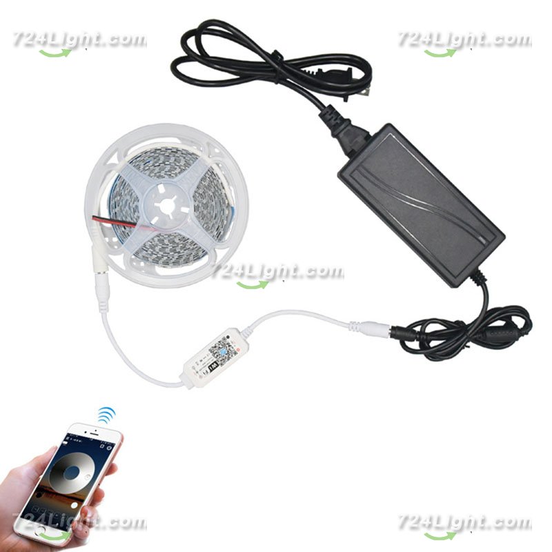 12V LED BARE BOARD SMART PHONE CONTROL STRIP LIGHT 600LEDS/METER HIGH BRIGHTNESS STRIP LIGHT 5M (16.4FT) STRIP LIGHTS