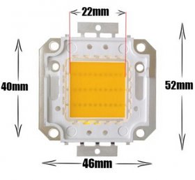 EPILEDS 50W High Power LED Beads Chip 4000 Lumens 30*30mil LED Chips