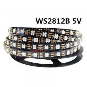 WS2812B SYMPHONY LED LIGHT STRIP 5V 30LIGHTS FULL COLOR LIGHT BAR 5050 LIGHT BEADS BUILT-IN IC COLORFUL SINGLE POINT SINGLE CONTROL FIEXIBLE LIGHT BAR