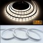 16.4ft/5M DC12V 5*13mm LED Waterproof Flexible Silicone Neon LED Strip with 300LED SMD3528 LED Light