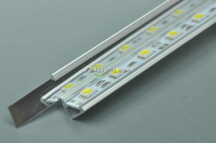 V Style LED Aluminium Extrusion LED Aluminum Channel 1 meter(39.4inch) with Reflector