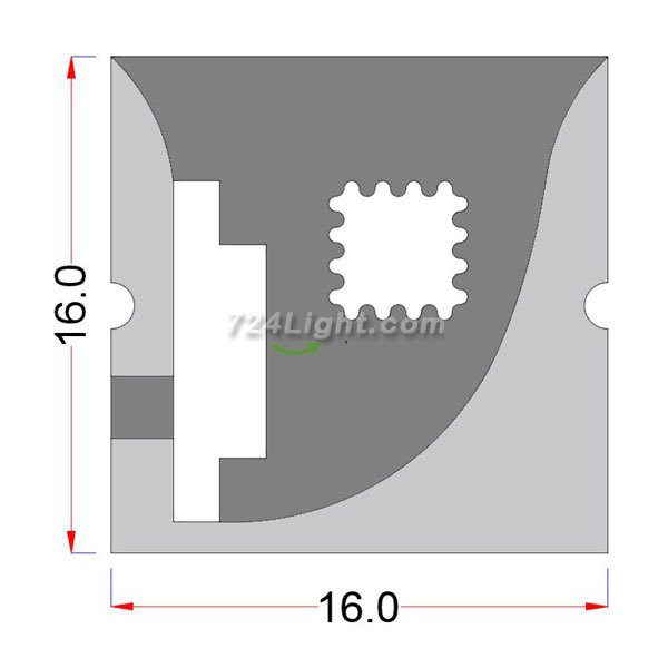 LED Neon Flex 1 meter(39.4 inch) 16x16mm Suit For 10mm 5050 2835 Flexible Light LED Strip Silicone Profile Waterproof IP67