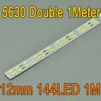(image for) Double Row 39.3inch 5630 Rigid LED Strips 144LED 1M 12mm With 3 Lines 12V DC Aluminium Rigid Strip Bar light