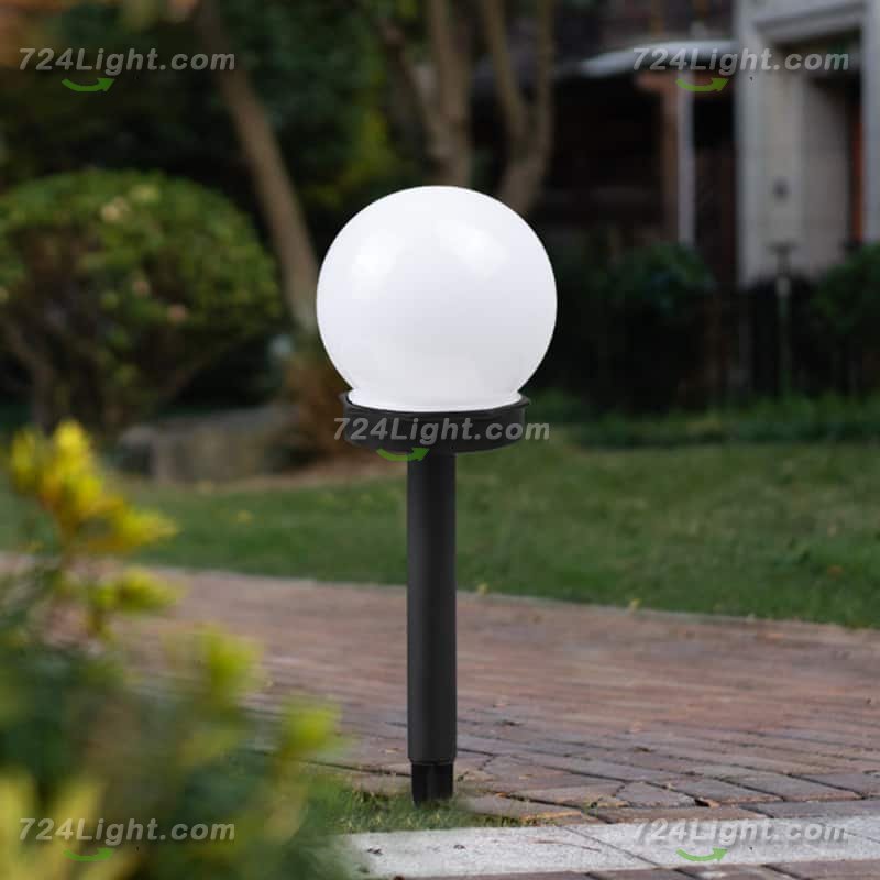 Solar Spherical Lawn Light, Outdoor Waterproof Floor Lamp Suitable for Courtyard Garden Path Sidewalk