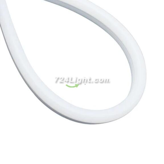 1M/5M/10M/20M Pack of T1225 LED Neon Light Housing Kit with End Caps and Mounting Clips, Flexible Neon Channel Fit for 12mm Wide LED Strip Lights