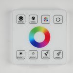 12-24V 8A×4 LED RGB Touch Series LED Round Controller For RGB LED Strip