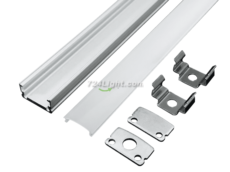 Line light hard light strip light with card slot aluminum shell aluminum slot 1307