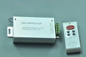6 Keys RF Led Controller Remote Aluminum RGB Controller 12-24V 12A