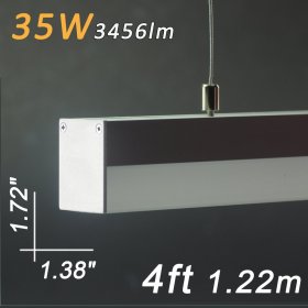 Linear pendant lighting 4ft 1.2 Meter 1.72" x 1.38" 35W DC 12V