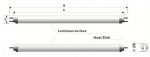 10Pcs 2/3/4 feet LED Tube T8 Grow Light Red/Blue Spectrum (R:B=5:1) Clear Lens for Indoor Plant Veg and Flower Hydroponic Greenhouse Growing Bar Light