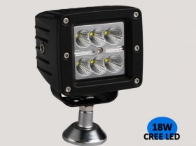 18W LED Work Light 6500K LED Light Bar IP68 CREE LED 1296Lumens Spot Flood Off Road Driving Light