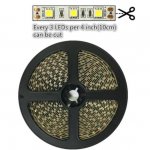 16.4FT 5Meter SMD5050 300LED 12V 60W True Color CRI95+ Full Spectrum Natural Light LED Strip Light