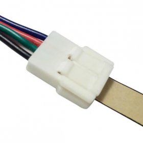 10pcs/Pack New LED Strip Connector Solderless Snap Down 4 Pin Strip to Strip Gapless Jumper for 10mm Wide 5050 RGB Color Flex LED Strips