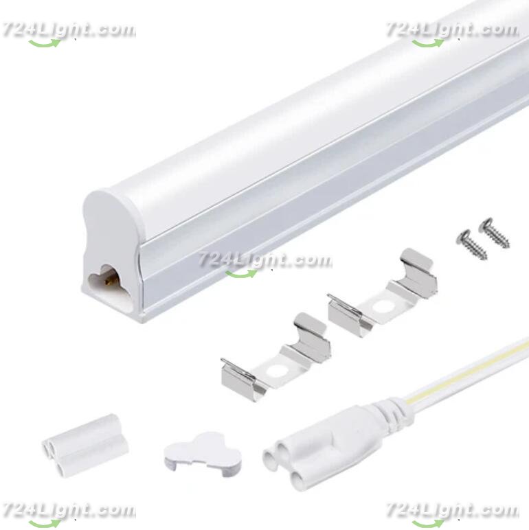 10Pcs Pack /2FT/3FT/4FT/5FT Line Voltage AC T5 LED Tube Light with Milky White cover
