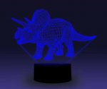 Animal Images 3D Illusion LED Night Light w/ 16 Colors Remote Touch Switch Adjustable Brightness for Kids Bedroom Decoration
