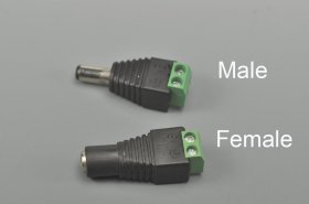 Easy Connector female male For LED Strip Light 3528 /5050 connect dc Adapter Power Supply