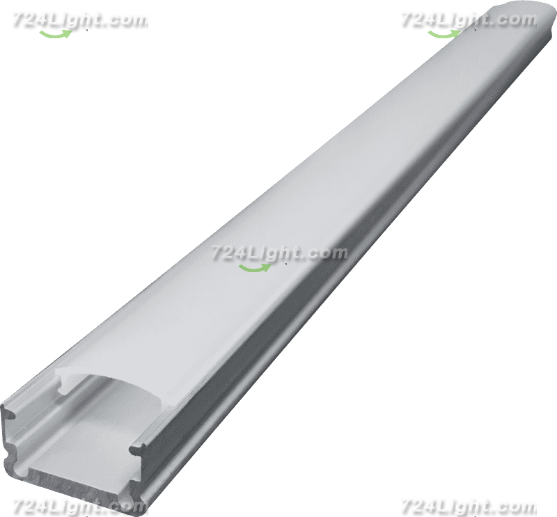 Line light hard light strip light with card slot aluminum shell aluminum slot 1307
