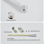 10Pcs Pack 2FT/3FT/4FT AC/DC 12-36V T8 LED Tube Light w/ Milky White Cover