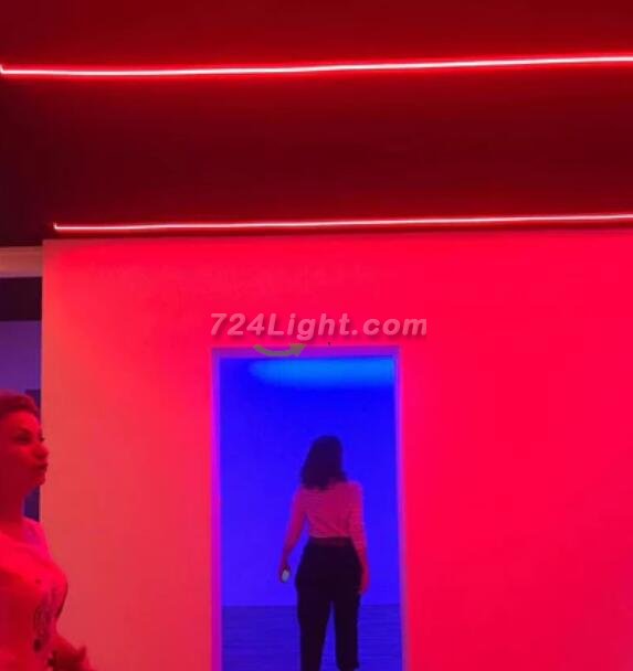 16.4FT DC12V T1616 Silicone RGB Color Changing LED Neon Flexible IP67 Waterproof Strip Lights for DIY Indoor Outdoor Decorative Signs Letters