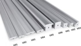 LED Profile LED Aluminum Channel Smaple Kit - 9 Models -50cm Each