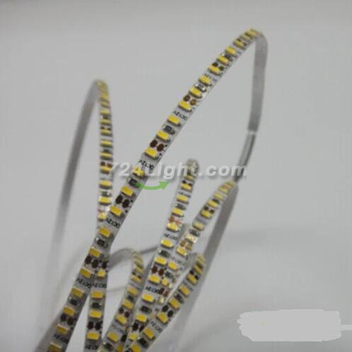 5mm Wide White Background Super Slim DC 12V Dimmable Flexible LED Strips SMD3014-600 120 LEDs/Mtr