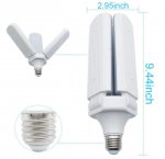 45W Deformable LED Garage Ceiling Lights 4500LM 6500K White 400 Watt Equivalent CRI80+ E26/E27 Base