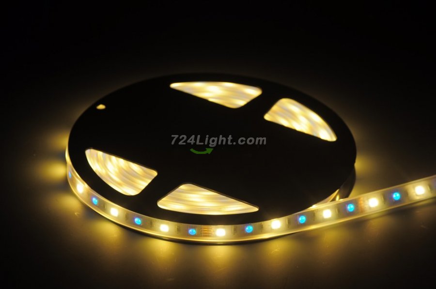 RGB White LED Strip light IP68 5050SMD Color change with white color 5meter(16.4ft) 300LEDs