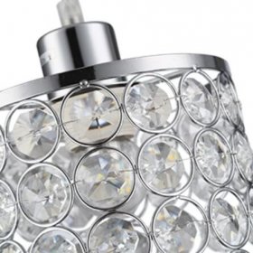 3 Pack Adjustable Chrome Crystal Chandeliers for Kitchen Dinning Room Bedroom 3 Lighting Colors 3000K/4000K/6000K（CCT Adjustable）