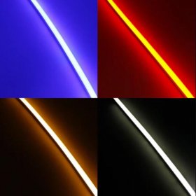 1M/5M/10M/20M Pack of T1315 LED Neon Light Housing Kit with End Caps and Mounting Clips, Flexible Neon Channel Fit for 10mm Wide LED Strip Lights