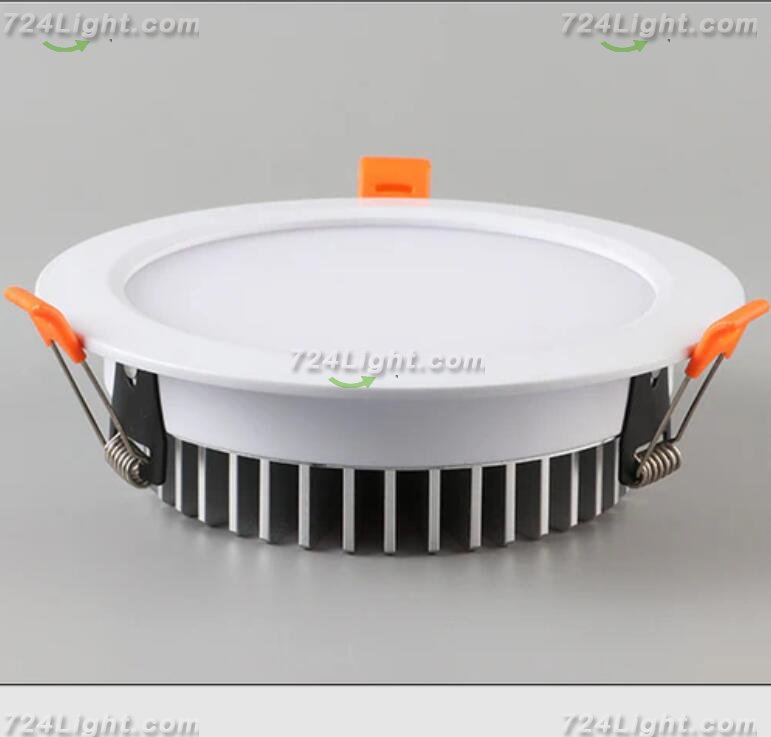 4 Pack RGBW Super Bright Modern Recessed LED Lighting 12/24W 12/24V White Round Embedded LED DownLights Aluminum Indoor Ceiling Downlight Hotel Lighting Bar Lighting Dancing Room Lighting Restaurant Lighting