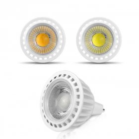 4Pack 3W/5W/7W 12V AC/DC LED Spotlight MR16 LED Bulb Light GU5.3 Bi-Pin Base White Aluminum Housing 30° Beam Angle