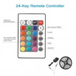 16.4ft（5Mtrs) 300LED SMD5050 RGB LED Light Strip Kit Music Sync, IR Remote, WiFi APP Controlled, Alexa Compatible