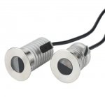 8pcs Pack 1W/3W DC12-24V IP67 LED Step Light Stainless Steel Inground LED Light with Anti-glare Half Moon Brushed Lens