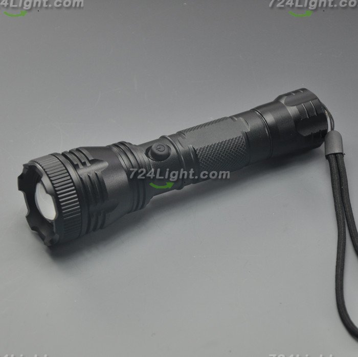 300 Lumens Zoomable Flashlight Torch XPE LED Flashlight 3 Modes With Pricker