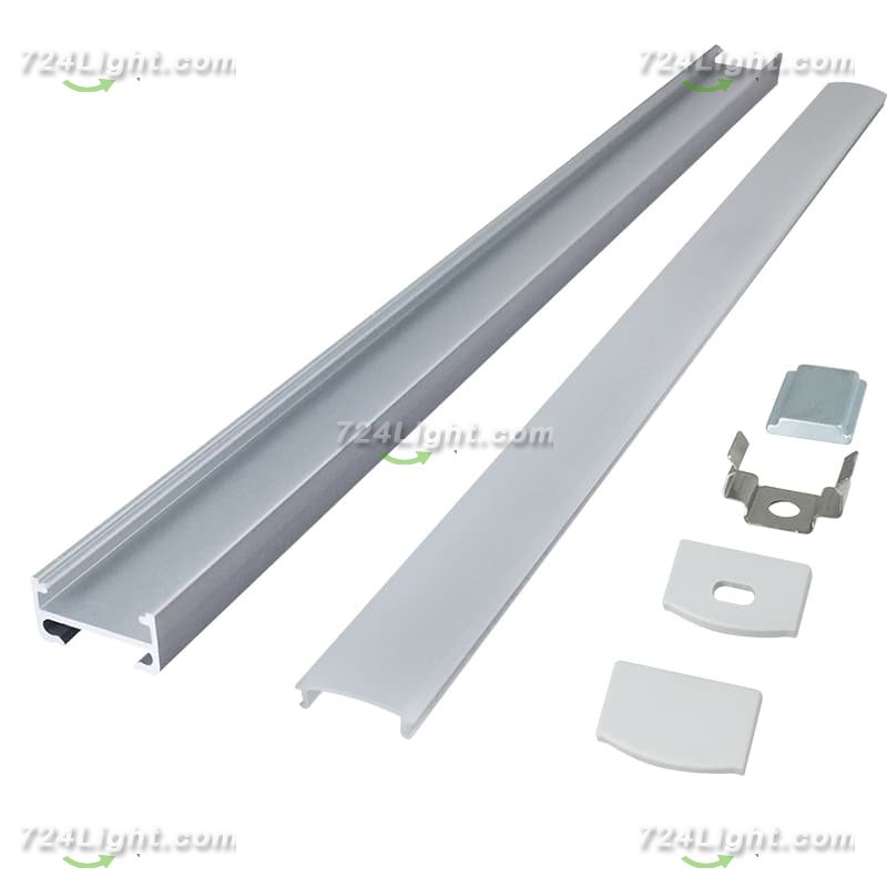 New 1307 with magnet magnetic installation shelf line light hard light bar aluminum groove shell kit
