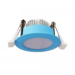 3W LED RECESSED LIGHTING DIMMABLE BLUE DOWNLIGHT, CRI80, LED CEILING LIGHT WITH LED DRIVER