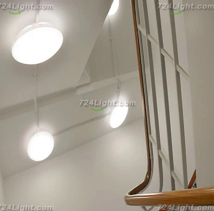 24W 14.96 inch (380mm) LED Ceiling Light Fixture CCT changable & Dimmable with RF controller Round Acrylic Shade White Finish Modern LED Flush Mount