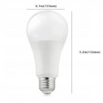 6 Pack 18Watt 1400LM G80 LED Bulb Light (100W Equivalent) E27 Screw Base 100-240V AC Non-dimmable 80mm White Light LED Globe