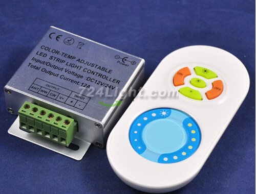 DC12-24V 433MHz LED Controller Temperature Color & Brightness Adjustable LED Strip Light Controller