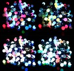 50 Led 16.4ft String Lights LED Middle Ball RGB Colorful Christmas Ball String Light Outdoor LED Lights