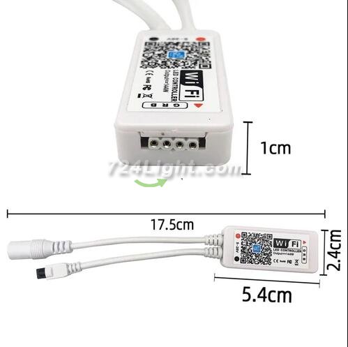 32.8FT/10Mtr RGB LED Strip Lights Kit, SMD5050 30LEDs/Mtr, WiFI Wireless, Smart APP controlled