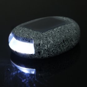 Solar stone light, Outdoor Simulation Stone Light White Light Patch LED Light Garden Path Decorative Light